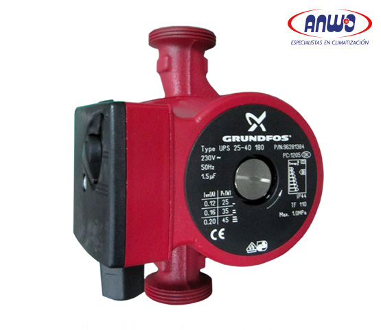 BOMBA GRUNDFOS CIRCULADORA ROTOR HUMEDO UPS 32-80 N 180 1X230V 50HZ