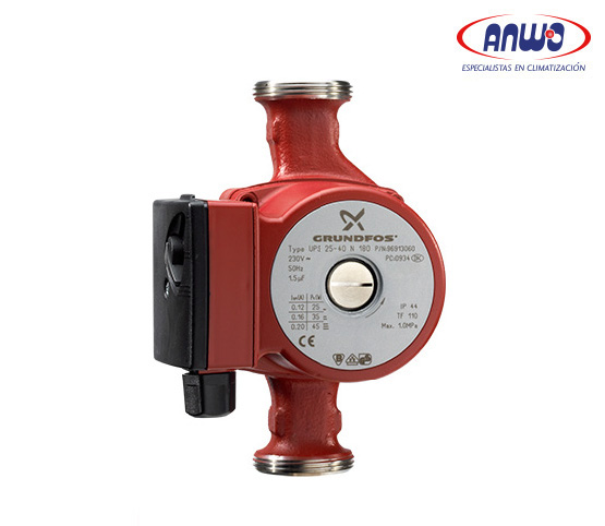 BOMBA GRUNDFOS CIRCULADORA ROTOR HUMEDO UP 20-45 N 150