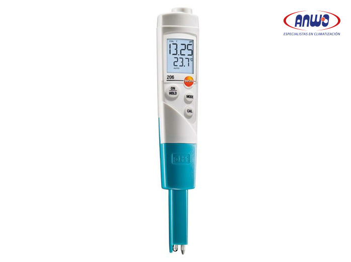 PHMETRO PARA LIQUIDOS (INCLUYE BUFFER 4 Y 7) TESTO 206