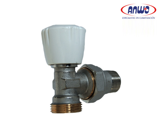 KIT VALVULA ANGULAR 1/2 DOB.REG + CODO C/REGULACION PEX 16