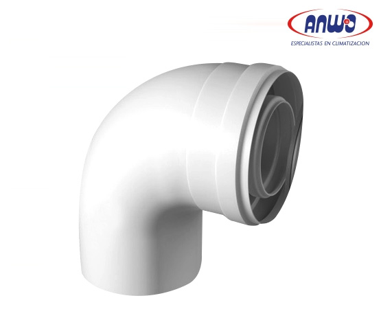 CODO COAXIAL 87° DUOTEC 60/100