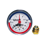  TERMOMANÓMETRO T D.80 0-120ºC 0-4BAR 1/2    