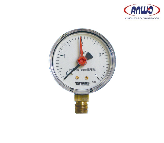 MANOMETRO RADIAL D.63 1/4 0-10 BAR