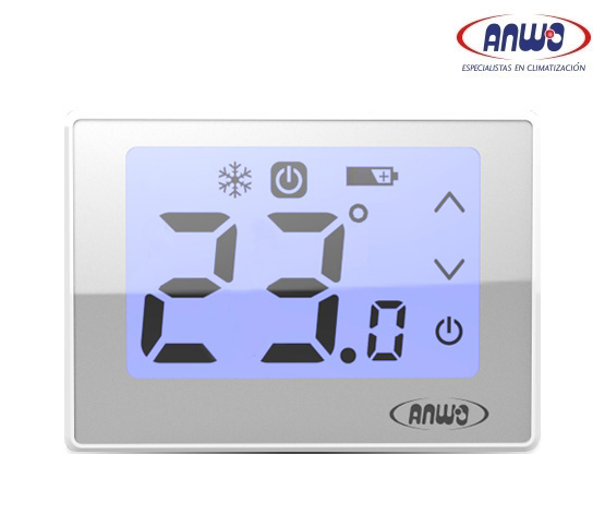 TERMOSTATO AMBIENTAL DE CALEFACCION SIMPLE ANWO ATS-TOUCH