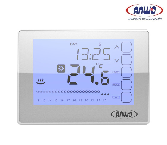 TERMOSTATO AMBIENTAL DE CALEFACCION PROGRAMABLE ANWO ATP-TOUCH