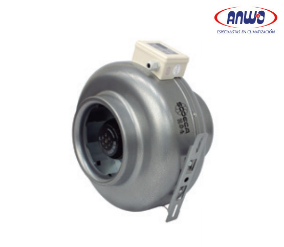EXTRACTOR CIRCULAR EN LINEA PARA CONDUCTO CON MOTOR IP54 0,157KW 38dB(A)