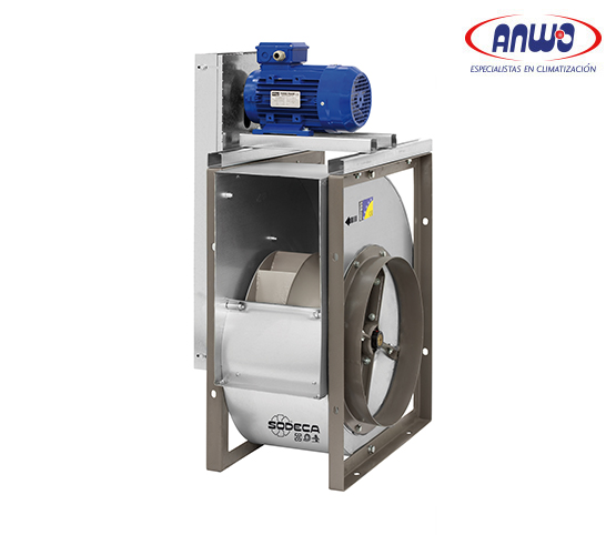 VENTILADOR CENTRÍFUGO TURBINA 400 SIMPLE ASPIRACION ALABE ATRASADO CON TRANSMIS...