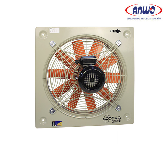 HELICOIDAL MURAL HELICE DE PLASTICO CON REJILLA PROTECCION EN SUCCION MOTOR 380V...