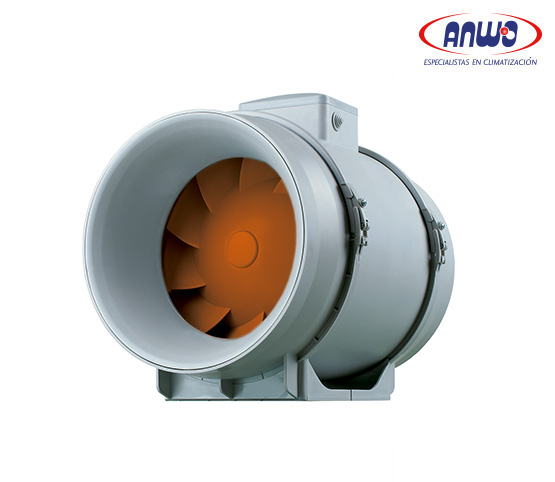 VENTILADOR EN LINEA CIRCULAR DE 2 VELOCIDADES DIAMETRO 150MM 2450 RPM MOTOR 220V...