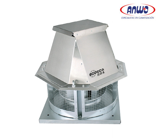 EXTRACTOR CENTRIFUGO TEJADO SALIDA LATERAL ALABE A REACCION IP55 1380 RPM 220V Q...