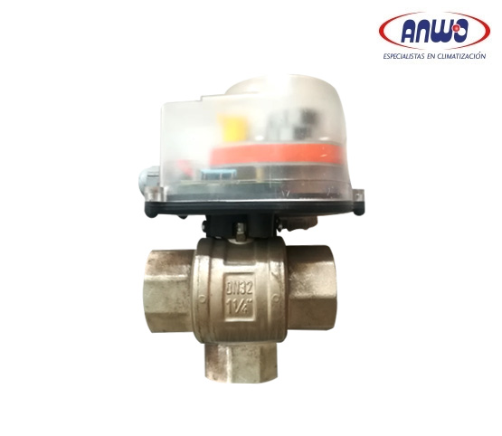 VALVULA MOTOR.BOLA 2 1/12 3 VIAS ANWO