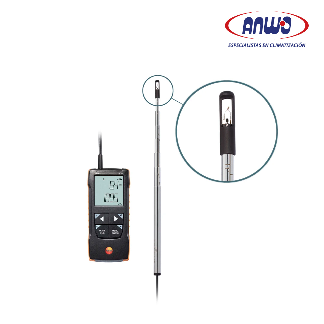 ANEMOMETRO HILO CALIENTE TESTO 425 CON CONEXIÓN APP