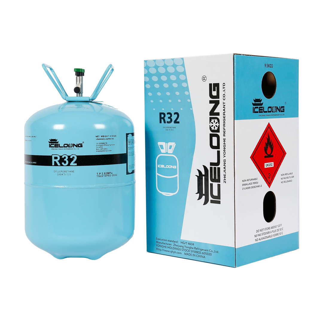 GAS REFRIGERANTE R32 BOMBONA DE 9,5 KG.