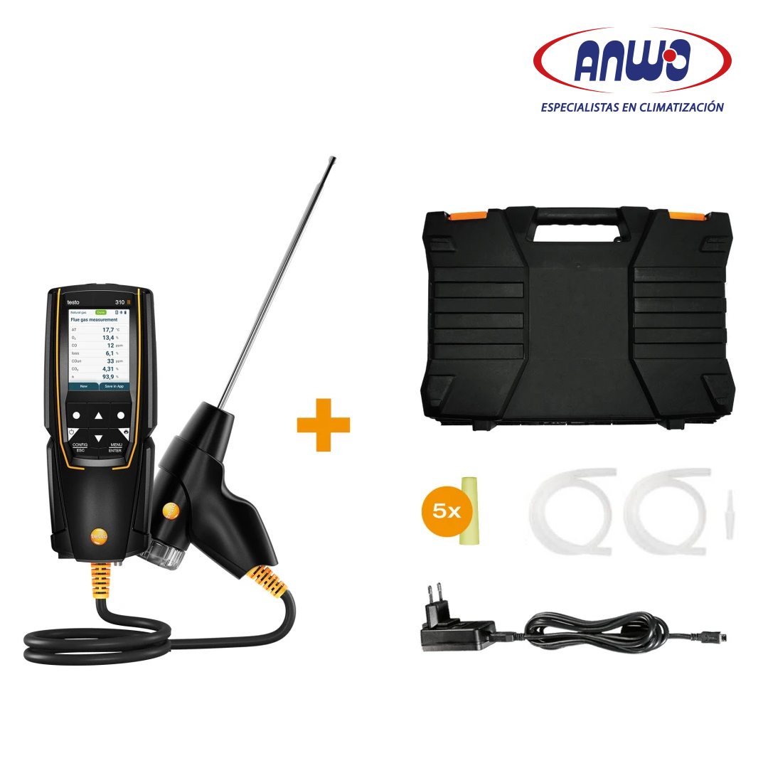 NUEVO ANALIZADOR DE COMBUSTION TESTO 310 II SET (SIN IMPRESORA)