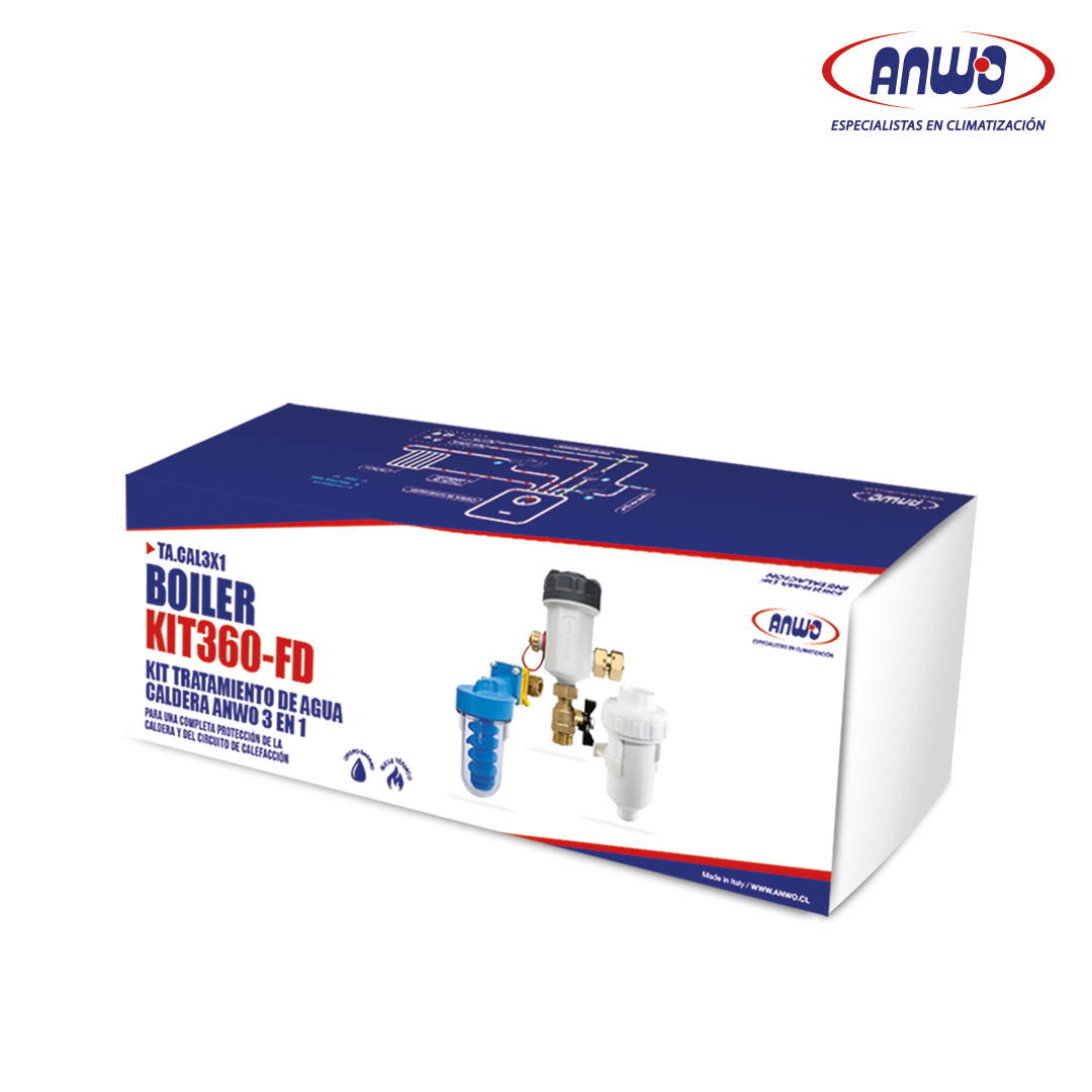 KIT TRATAMIENTO DE AGUA CALDERA ANWO 3 EN 1
