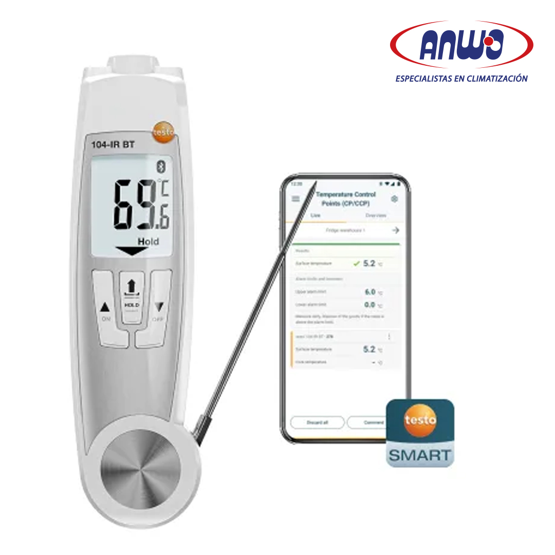 TESTO 104-IR- TERMOMETRO INFRARROJO Y PUNZON CON CONEXIÓN APP TESTO SMART