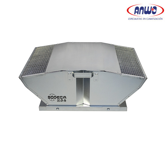  EXTRACTOR CENTRIF TEJADO DESC VERTICAL ALAB A REACCION MOTOR IP54 T° MAX 50°C...