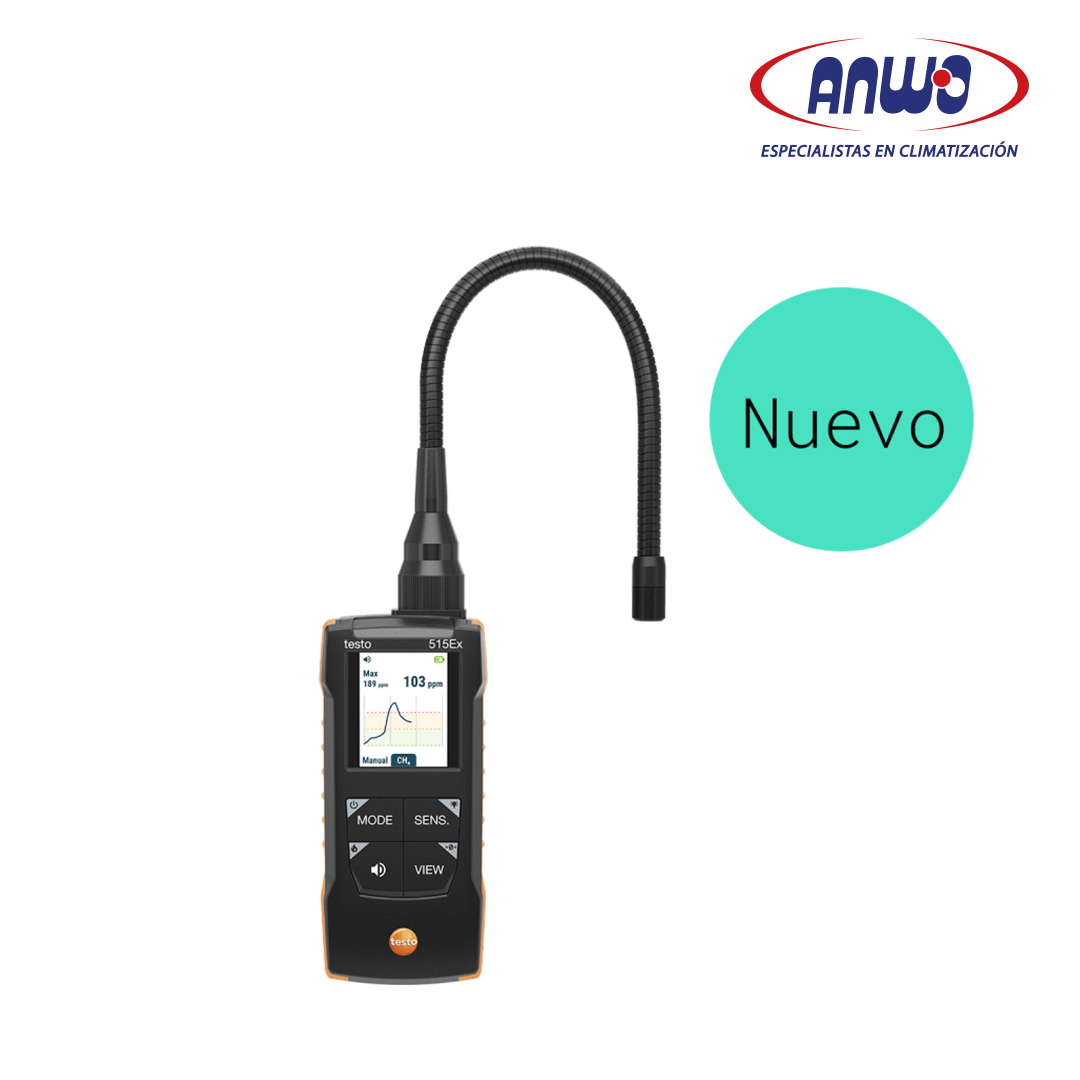 DETECTOR DE FUGAS DE REFRIGERANTE Y COMBUSTIBLE ATEX TESTO 515 EX